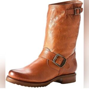 Frye Veronica Bootie Short Leather Whiskey size 7
